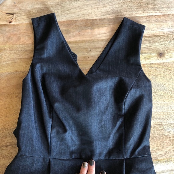 Calvin Klein Gray Chambray Wrap Jumpsuit NWOT - Picture 7 of 11